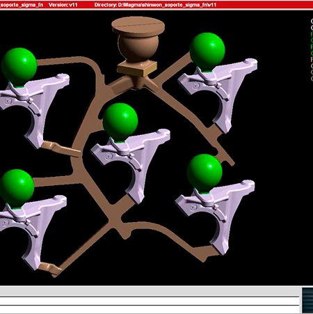 Simulación de llenado 3D - Fundicón -Centro tecnico de procesos de calidad de componentes mecánicos - Calidad - Fase de producción